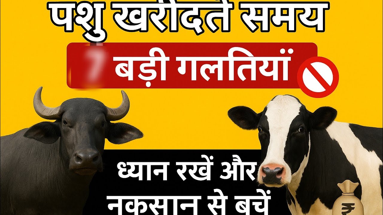 पशु खरीदते समय ये बड़ी गलतियाँ  न करें 🚫”“ध्यान रखें और नुकसान से बचें 💰# पशु खरीदने में गलती