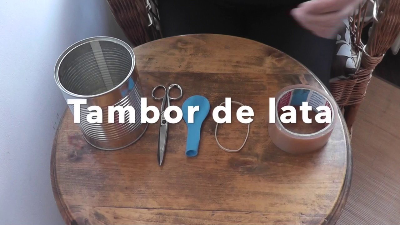 Tambor de lata reciclado