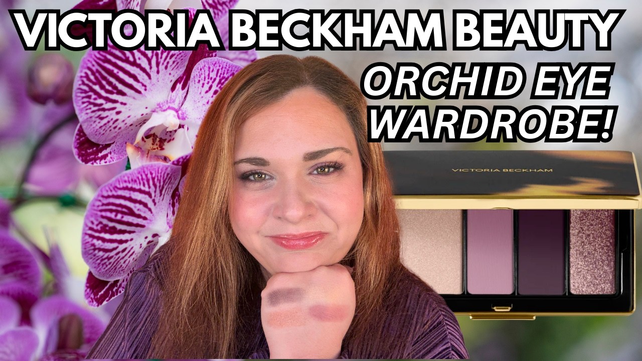NEW VICTORIA BECKHAM ORCHID EYE WARDROBE! Eyeshadow Palette Review Demo and Swatches!