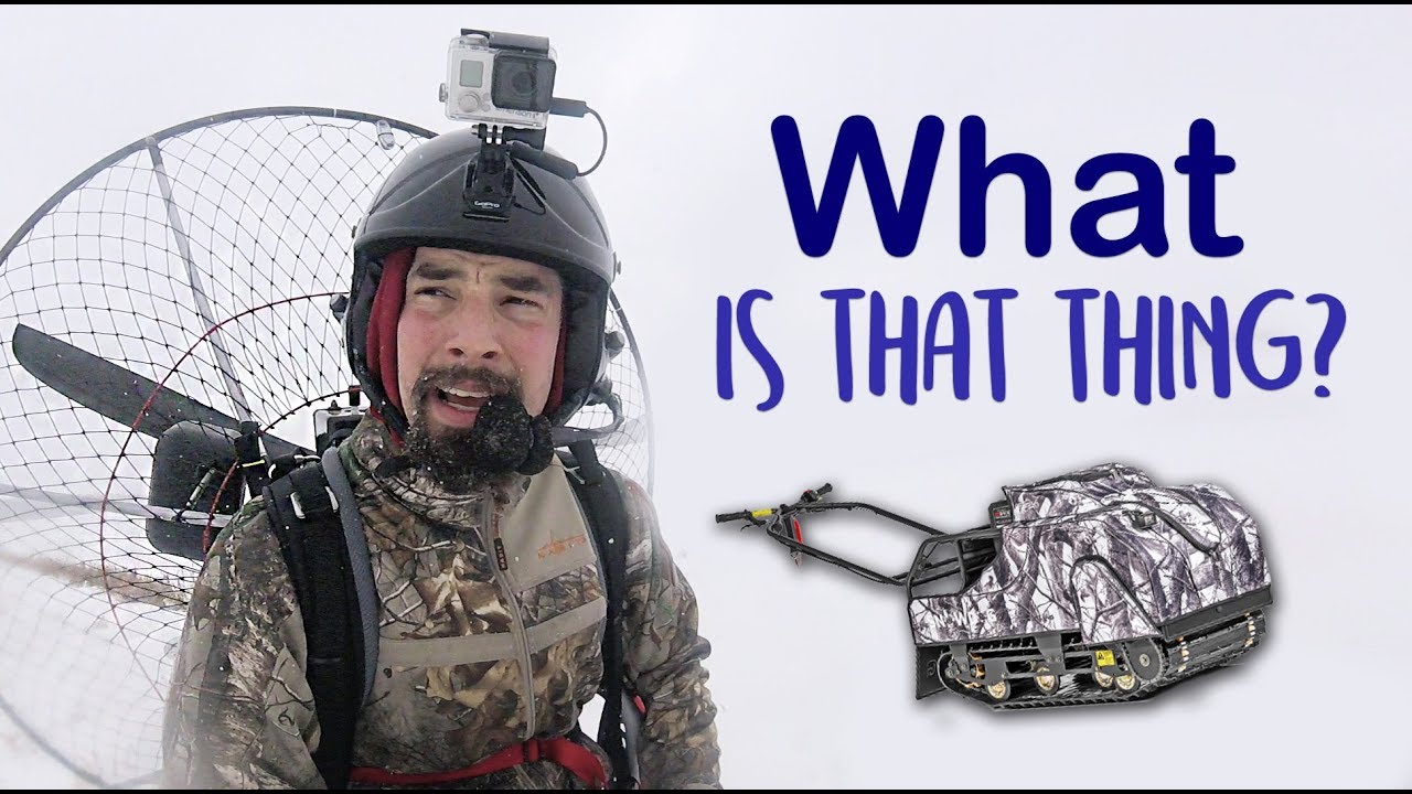 Ep. 44 DIY Paramotor Chase Cam Testing in a SnowStorm Flying Powered Paraglider