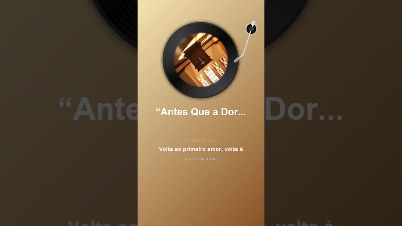 “Antes Que a Dor Mate o Amor Arrepende te”