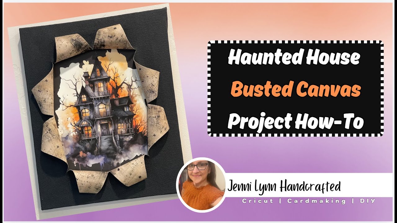 How to Make a Busted Canvas Step by Step | Haunted Mansion Halloween 2024