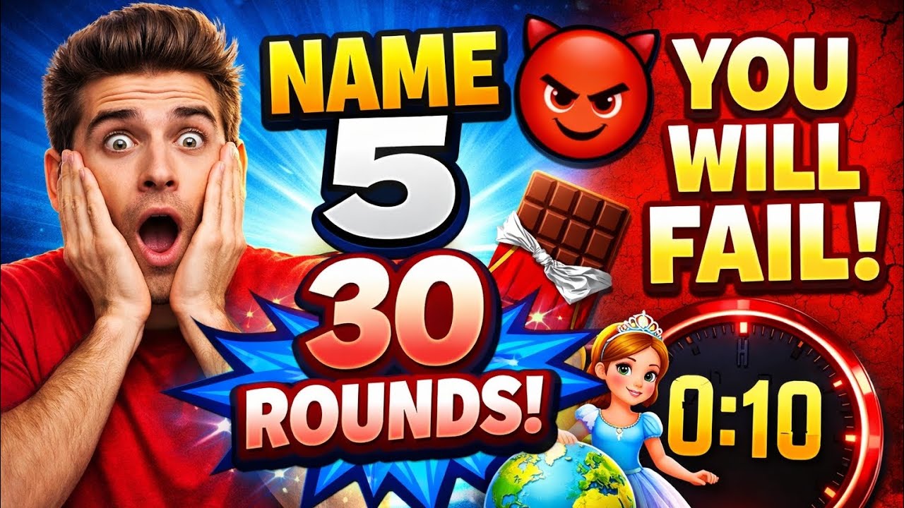 99% FAIL This Name 5 Challenge | 30 Rounds