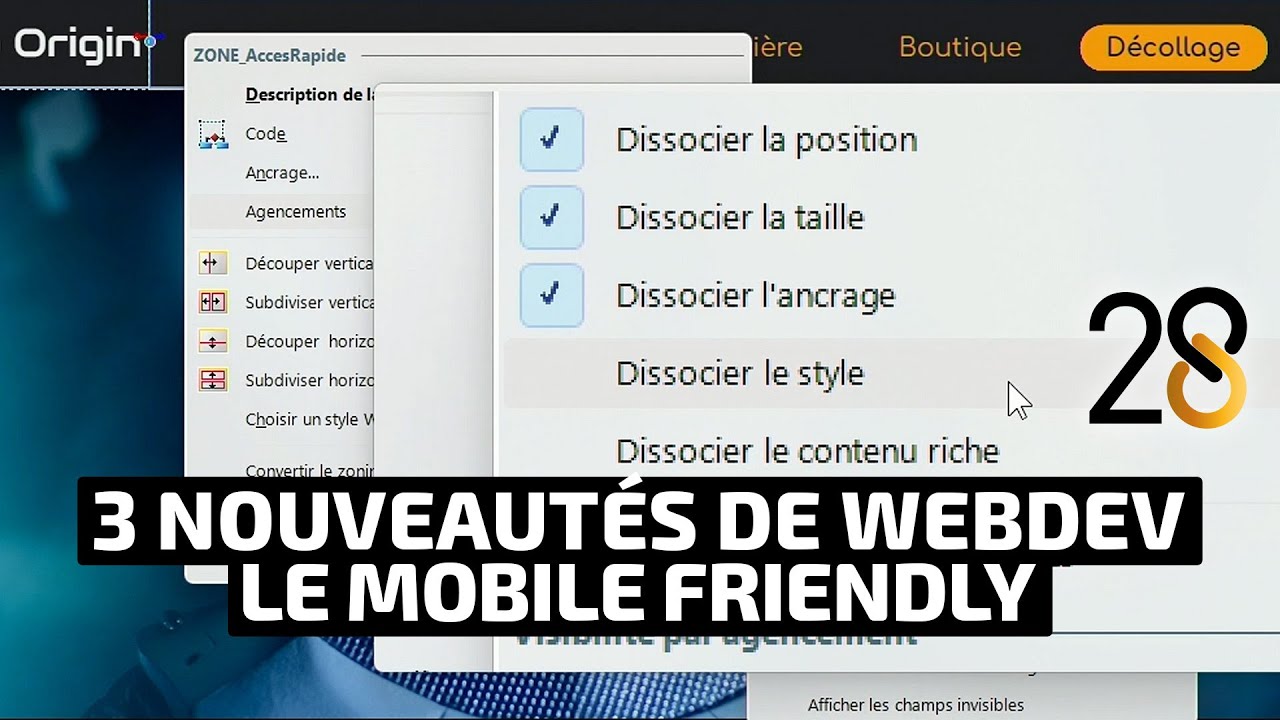 Replay WINDEV TOUR 28, 3 nouveaut&eacute;s de WEBDEV pour le Mobile Friendly