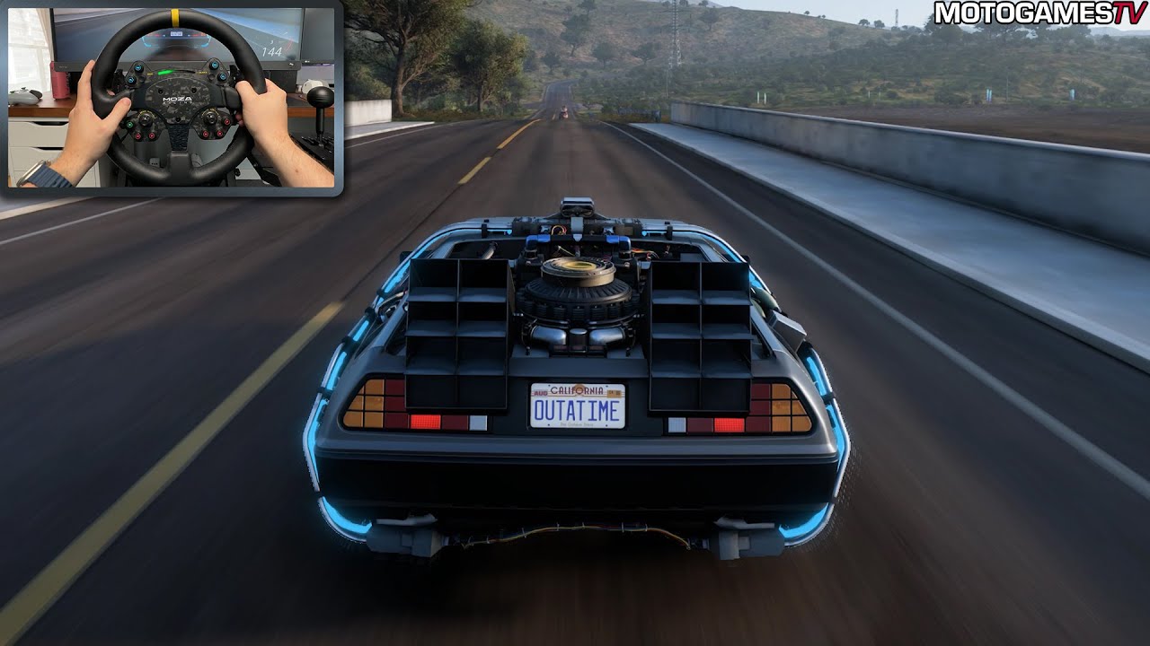 Forza Horizon 5 - 1981 Back To The Future Time Machine 1 | Moza DD R9 Gameplay