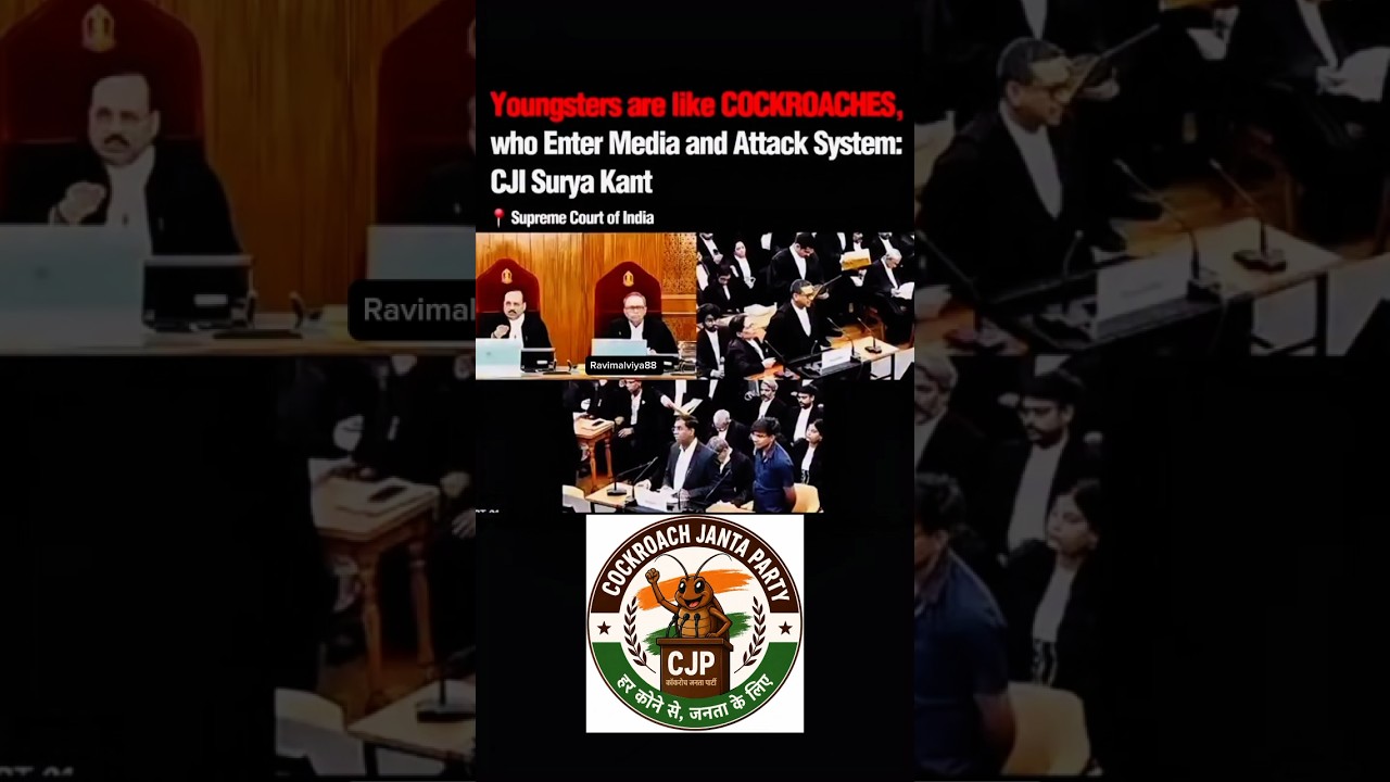 Cockroach Janta Party | Youths Par Chief Justice Ka Bhashan | #republicvictory #CJP |