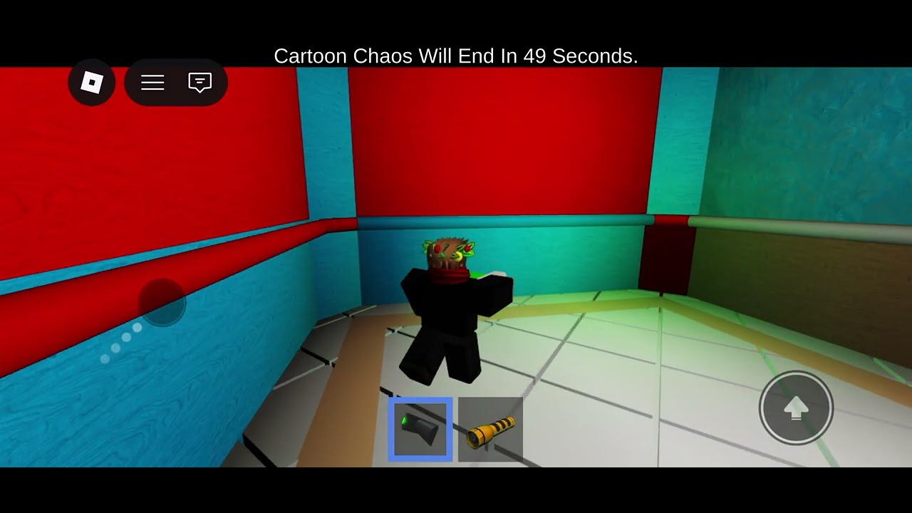 Playing a game that I made around Christmas time The Scary Nightmare Elevator (legacy edition)