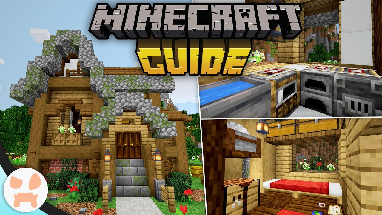 Starter House + BUILD INTERIOR TRICKS! | The Minecraft Guide - Tutorial Lets Play (Ep. 7)