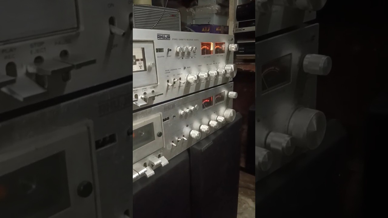Ahuja 4040s Silver Stereo Cassette Recorder Deck Amplifier Available 📱 7742853435 #ahuja #4040s #90s