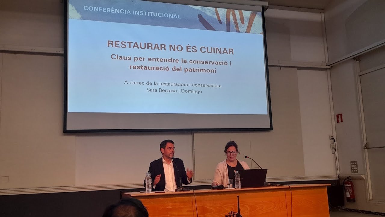 Restaurar no és cuinar. Claus per entendre la conservació i restauració del patrimoni.
