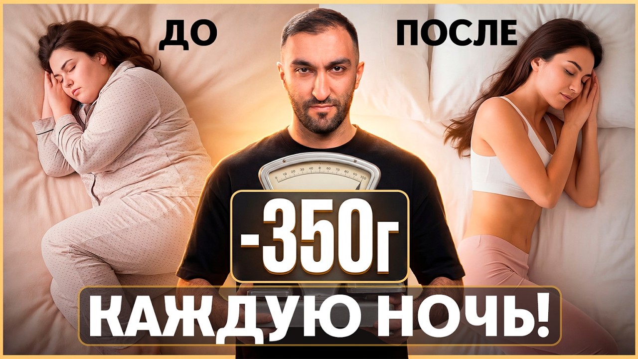 СПИ И ХУДЕЙ. Как худеть кажду ночь на 350 г. ТЫ ТОЧНО ОБ ЭТОМ НЕ ЗНАЕШЬ