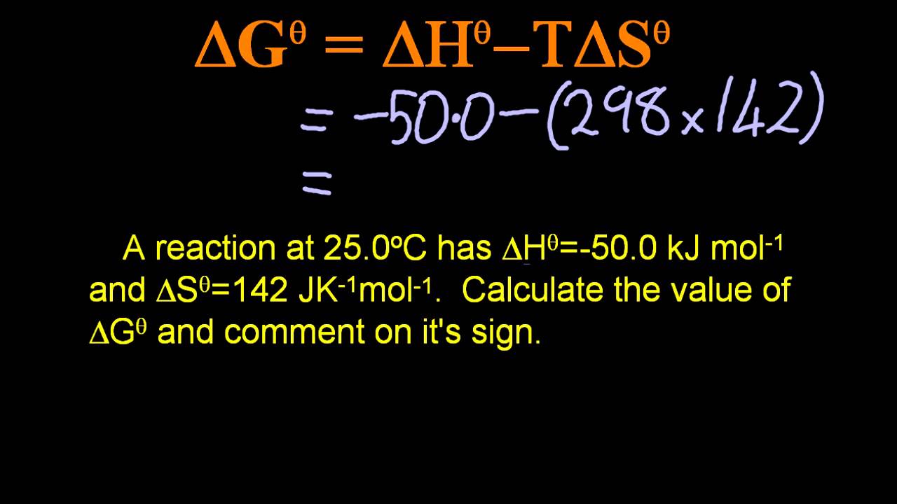 15.2 Two ways to work out delta G [HL IB Chemistry]