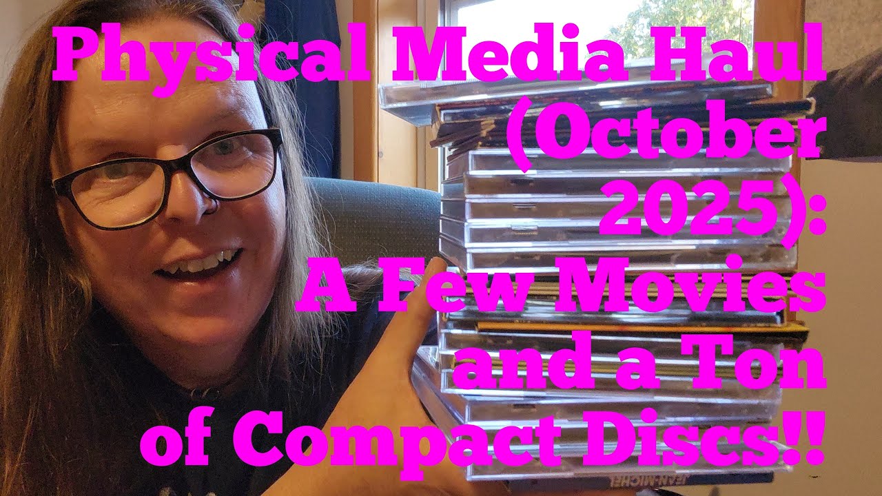 Physical Media Thrifting Haul (October 2025): Lots of Compact Discs and A Few Movies Too!