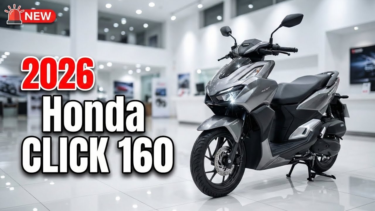 🚨 Наконец-то представлена ​​Honda Click 160 2026 года &mdash; значительное обновление в классе 160 куб....
