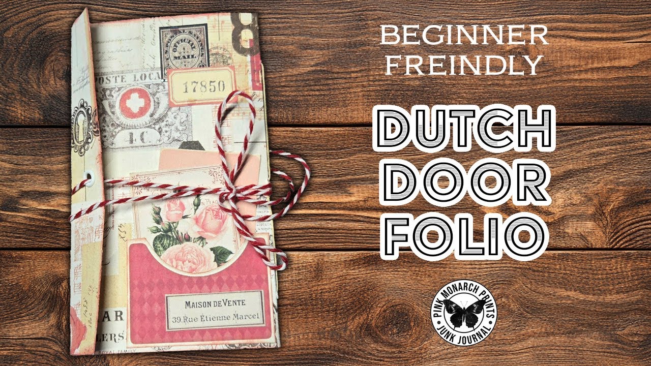 Beginner Friendly Waterfall Dutch Door Folio #junkjournaling