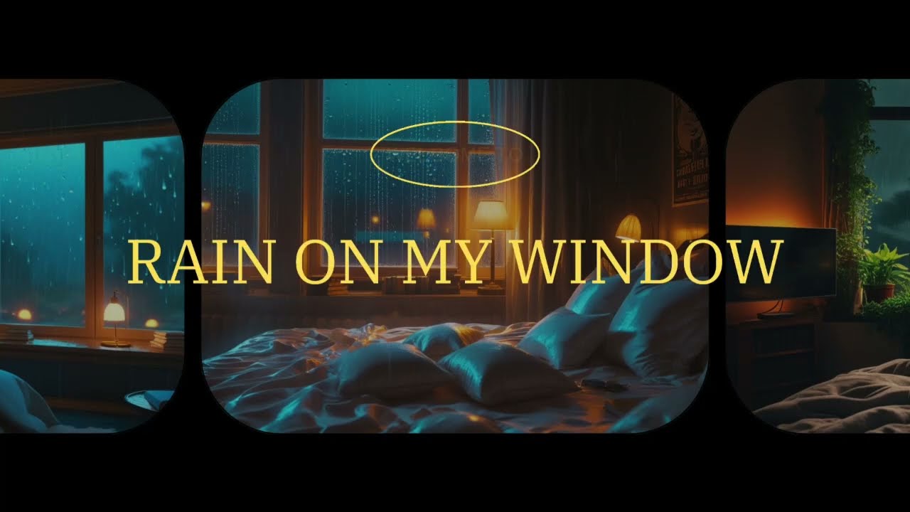 A rainstorm is forecast for tonight ༄| Heavy Rain for Sleep🛏️💤| Relaxing lofi Piano & Rain Music 🌧️