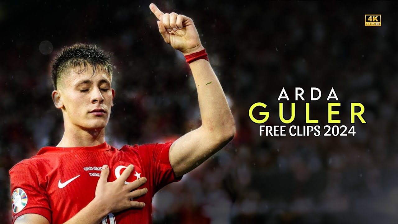 Arda Güler 4K Clips For Edits • Free Scene Pack + Celebrations No Watermark 2160p |