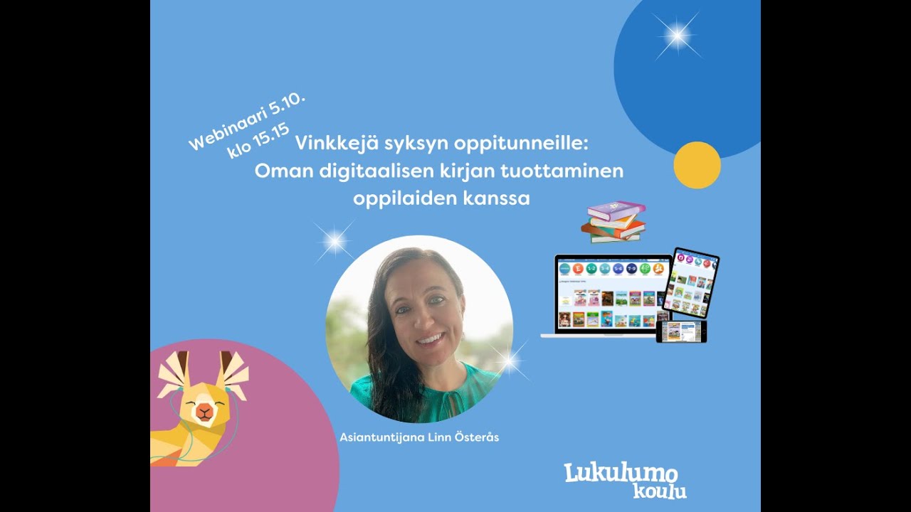 Innosta oppilaita tekemään Podcast luetuista Lukulumon kirjoista   webinaarin tallenne