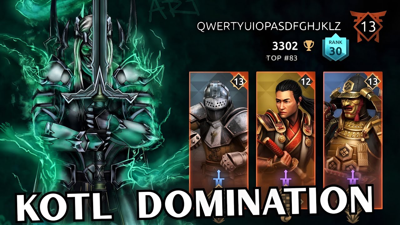KOTL Dominating LB Player Under New Clan Fate! ⚔️💫 | Shadow Fight 4: Arena