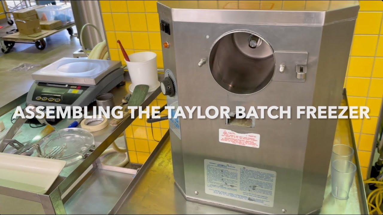 Taylor Batch Freezer Setup