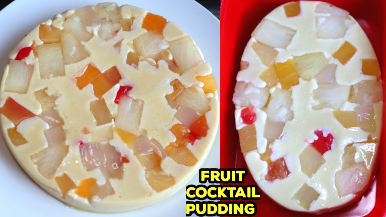 Fruit Cocktail Pudding || 5 INGREDIENTS Dessert