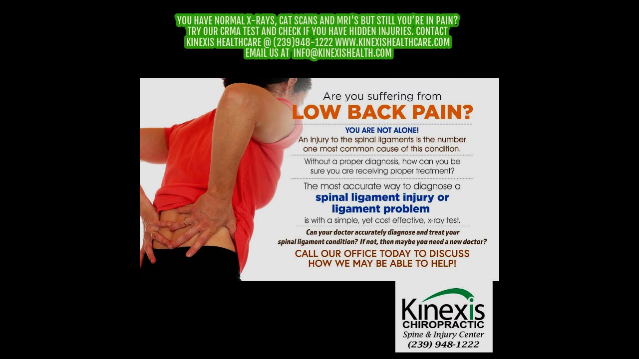 You have normal X-rays, CAT scans and MRI's but still you’re in pain? Try our CRMA test and check i…