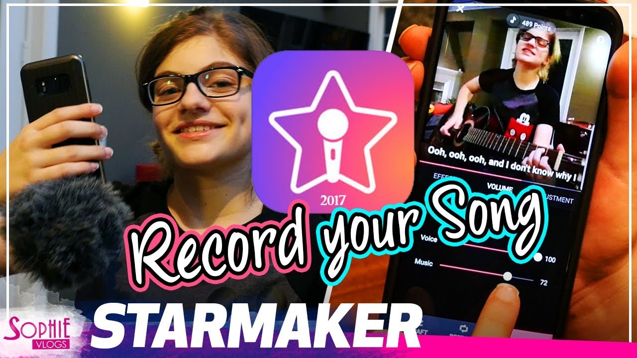 Starmaker - Karaoke App - How to Record Your First Song (by Sophie Pecora)