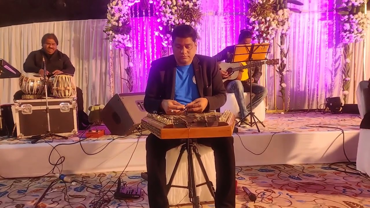 Bhigi Bhigi Raaton me - Santoor Cover - Live in a Show - Mangesh Jagtap