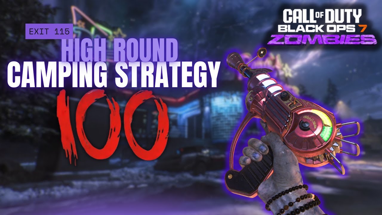 HIGH ROUND Camping Strategy on EXIT 115! (EASY Round 50) Call of Duty Black ops 7 Zombies