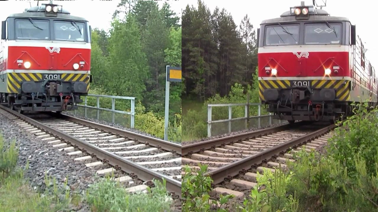 FIN freight train 5012 with different camera angles