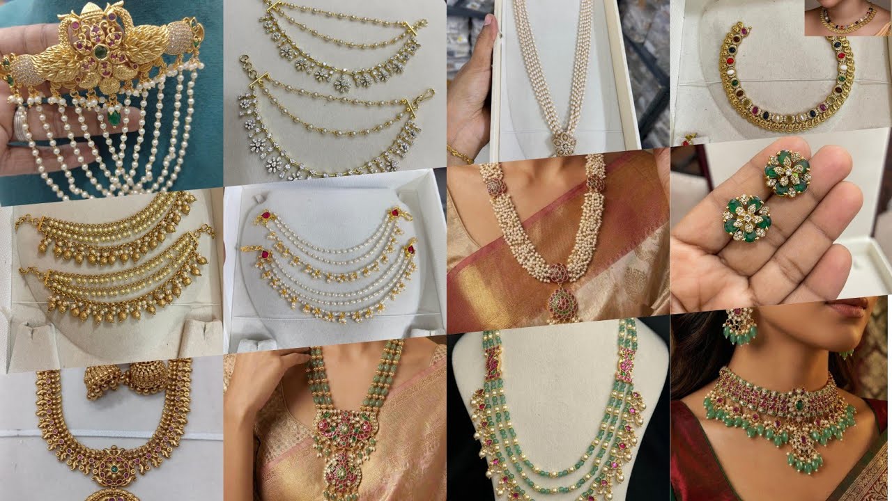 Most trending rice pearls jewellery collection 🔥 🔥 and matili designs 💥😍