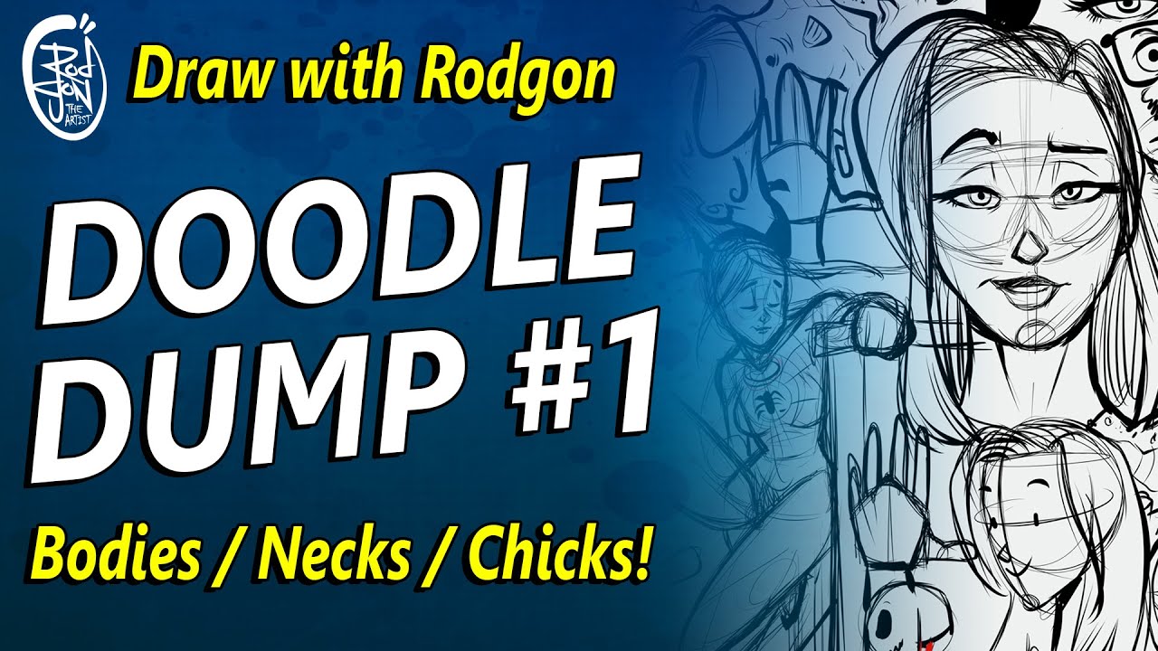 Doodle Dump #1   Drawing Bodies, Necks and Chicks!