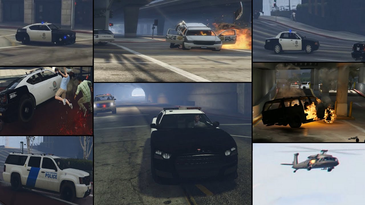GTA 5 Война с полицией! Городские приключения! War with the police! Urban adventures!