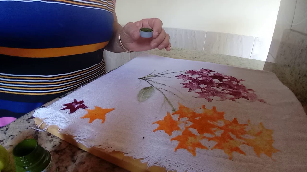 Pintando com carambola.