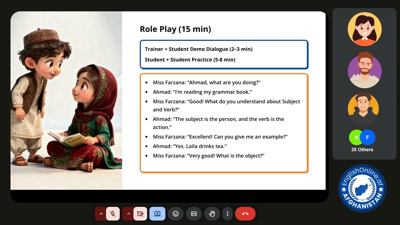 Subject Verb  Complement and Object | Speaking Practice Session With Ustad Aryana
