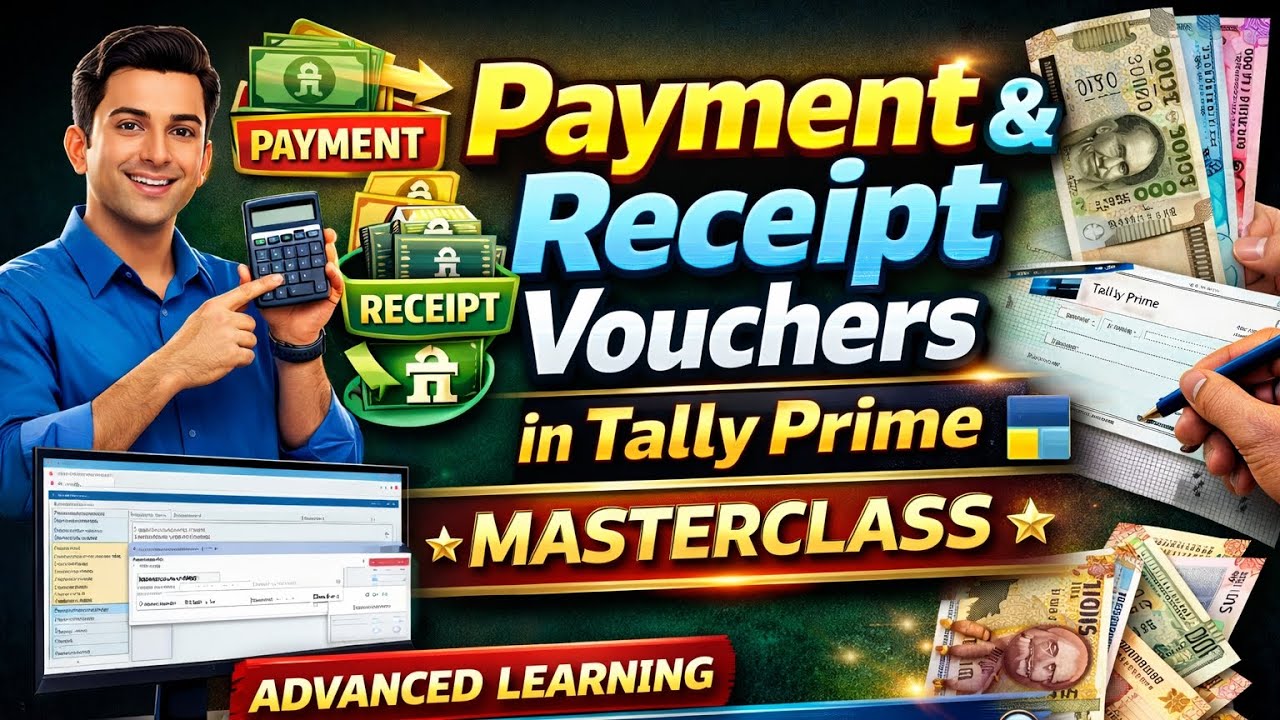 Use of Payment  & Receipt Voucher in Tally Prime Complete Practical Entry #Viral Video #TallyPrime