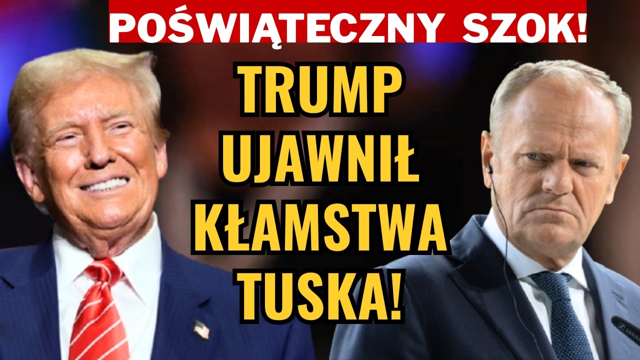 TRUMP OŚMIESZYŁ TUSKA I SROMOTNIE OBNAŻYL JEGO KLAMSTWA!!!