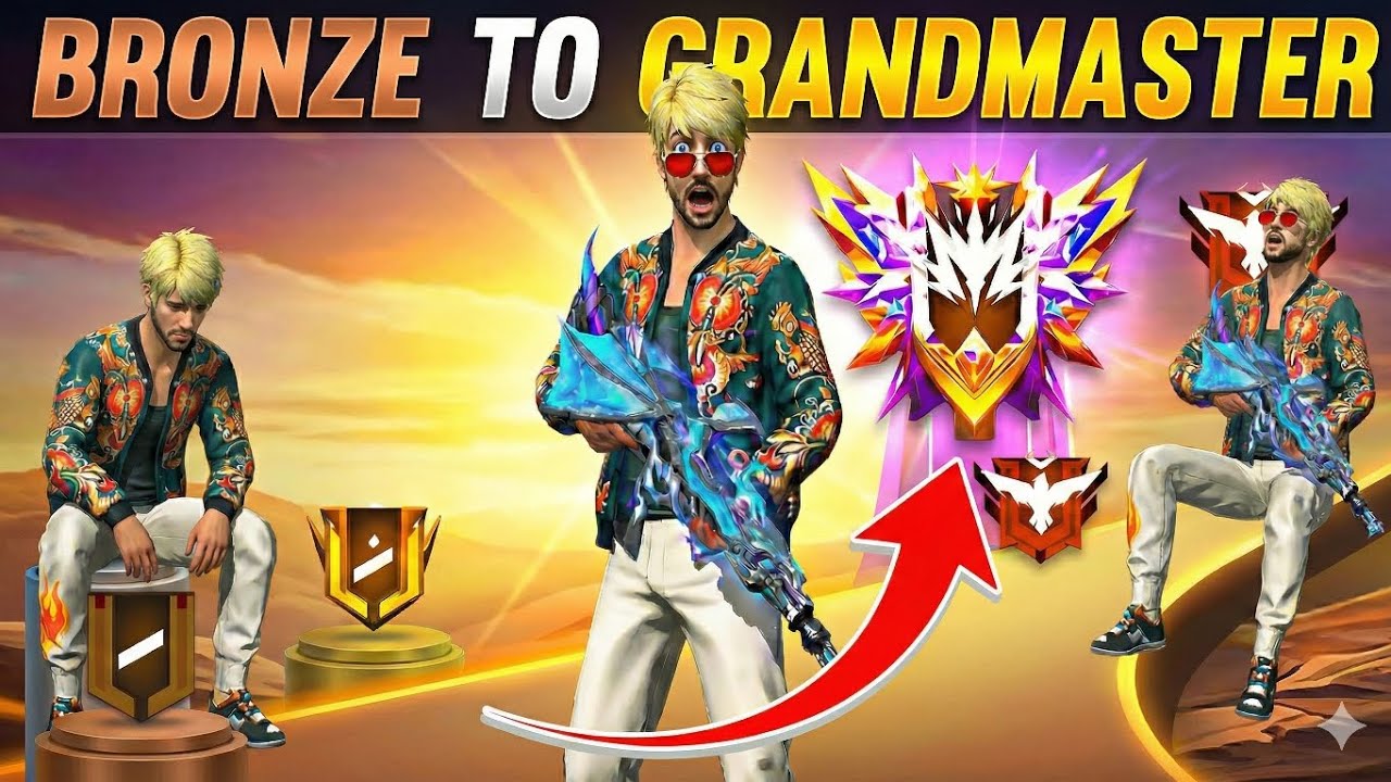 Bronze to Grandmaster 😱🔥 Full Journey Ranked Push!..👹👹||ASUR||.. 