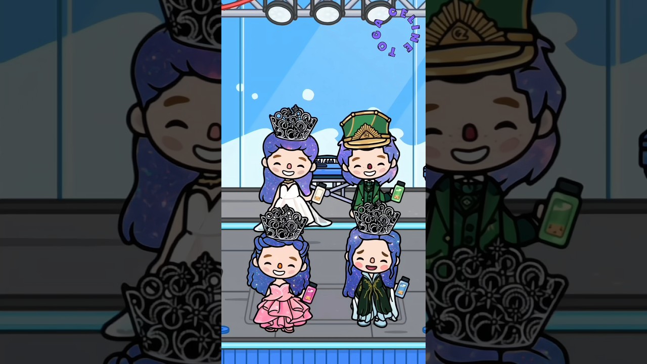 i am blue,pink,green and white 