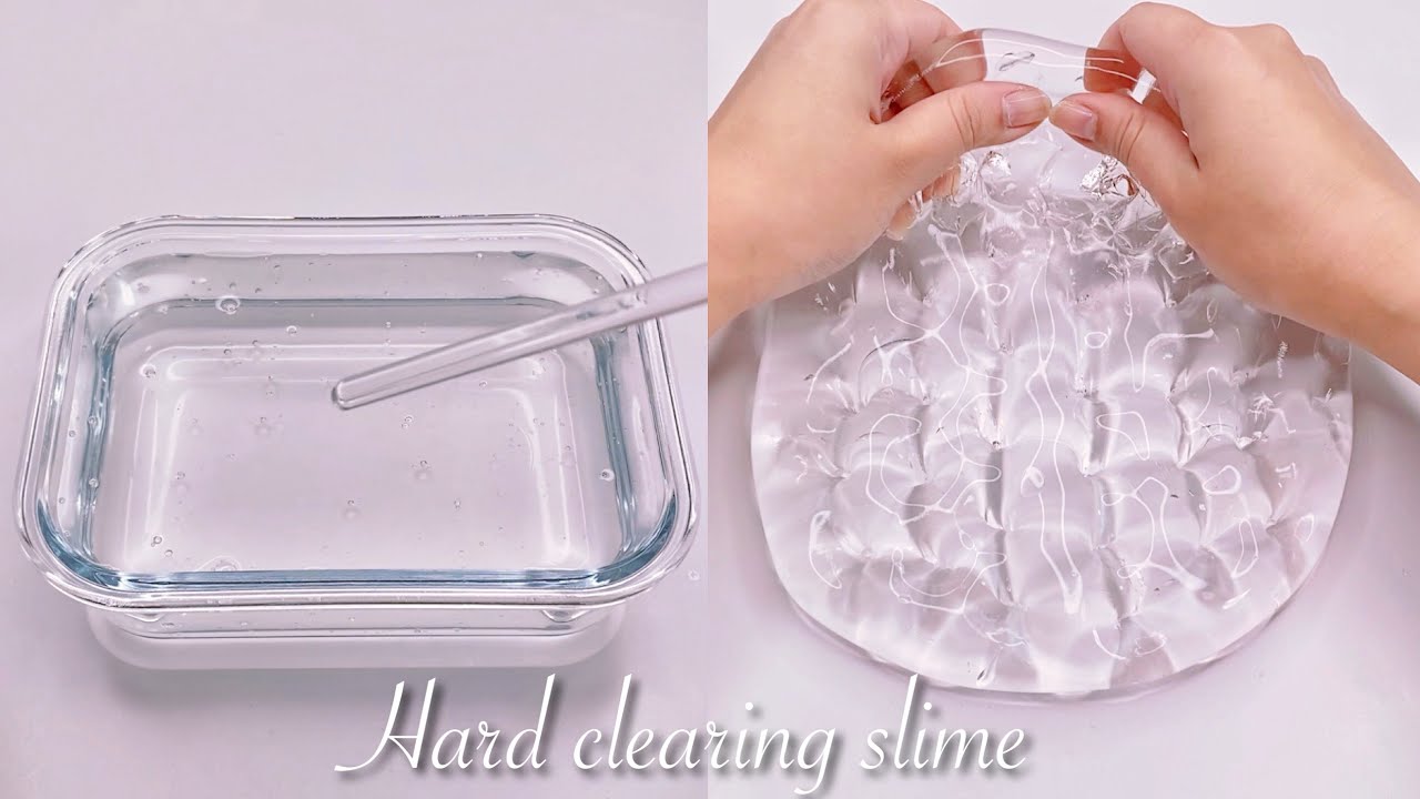 【ASMR】かためのクリアスライム【音フェチ】Hard clearing slime
