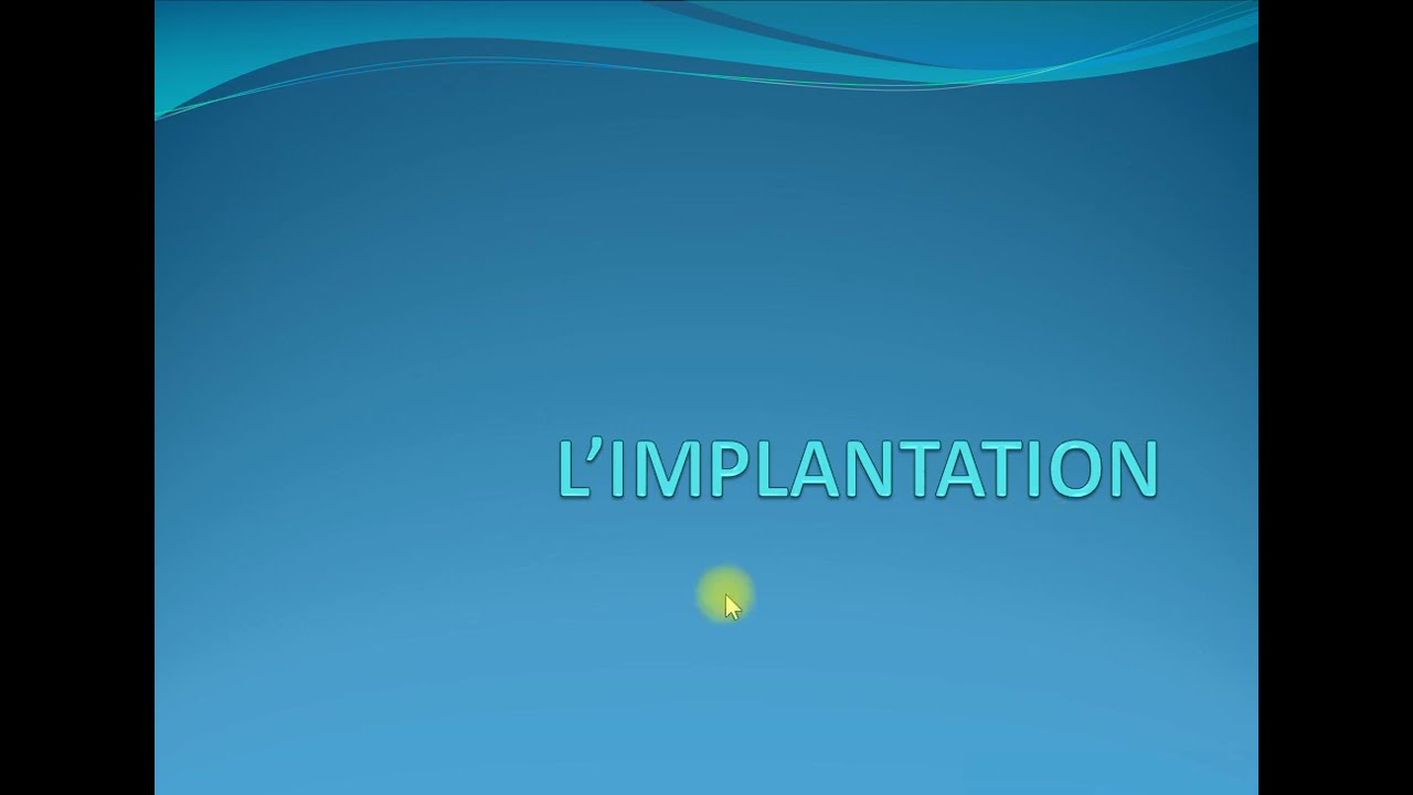 1-COURS IMPLANTATION