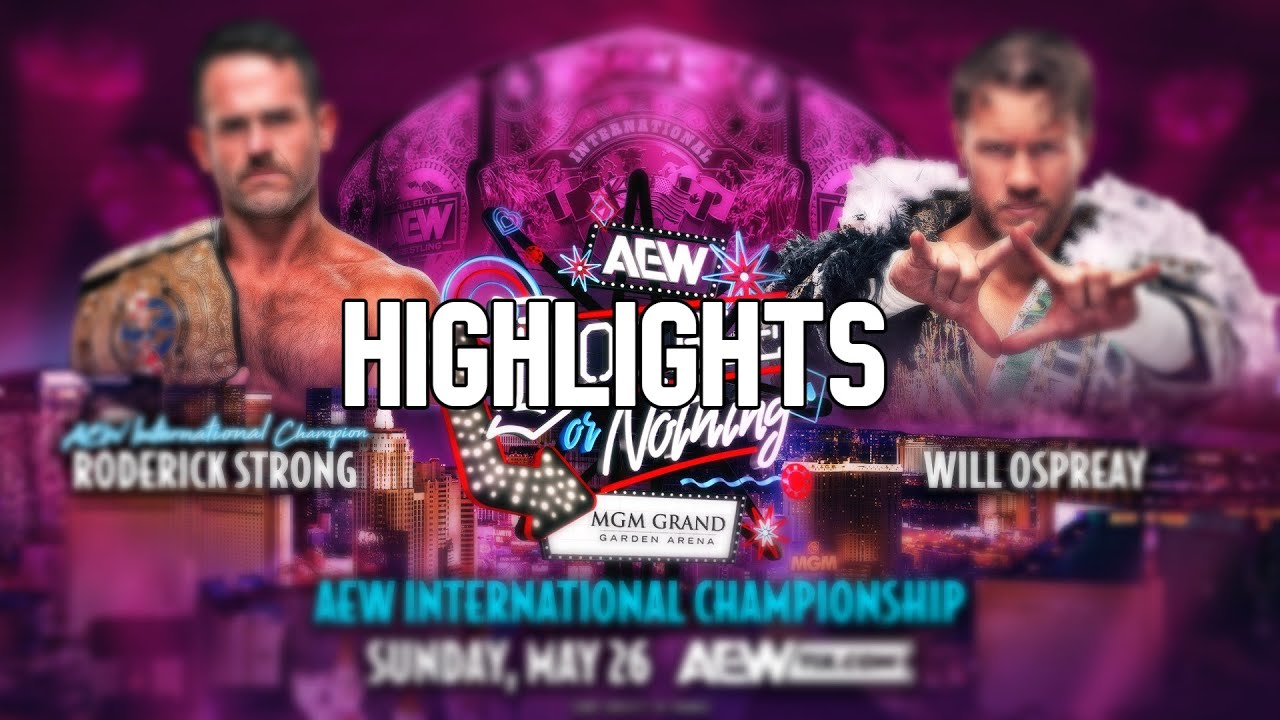 Roderick Strong vs Will Ospreay | Double or Nothing 2024 | Highlights |