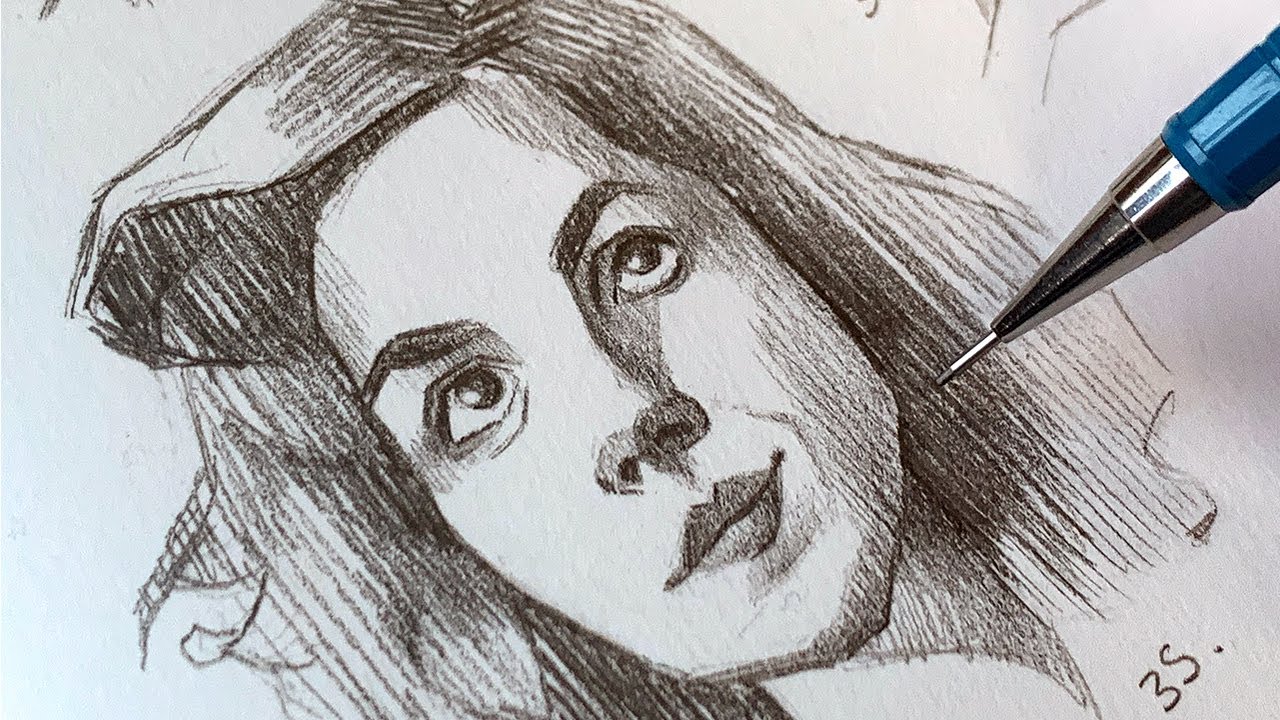 How I Draw Faces - The Mantra of Shapes and Values! #100HeadsChallenge