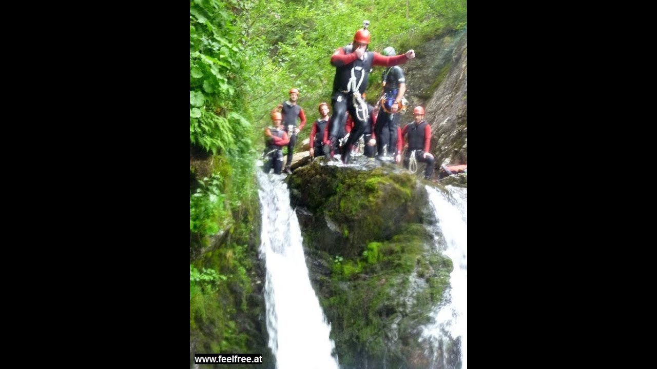 Extreme canyoning in the Austrian Alps Full HD