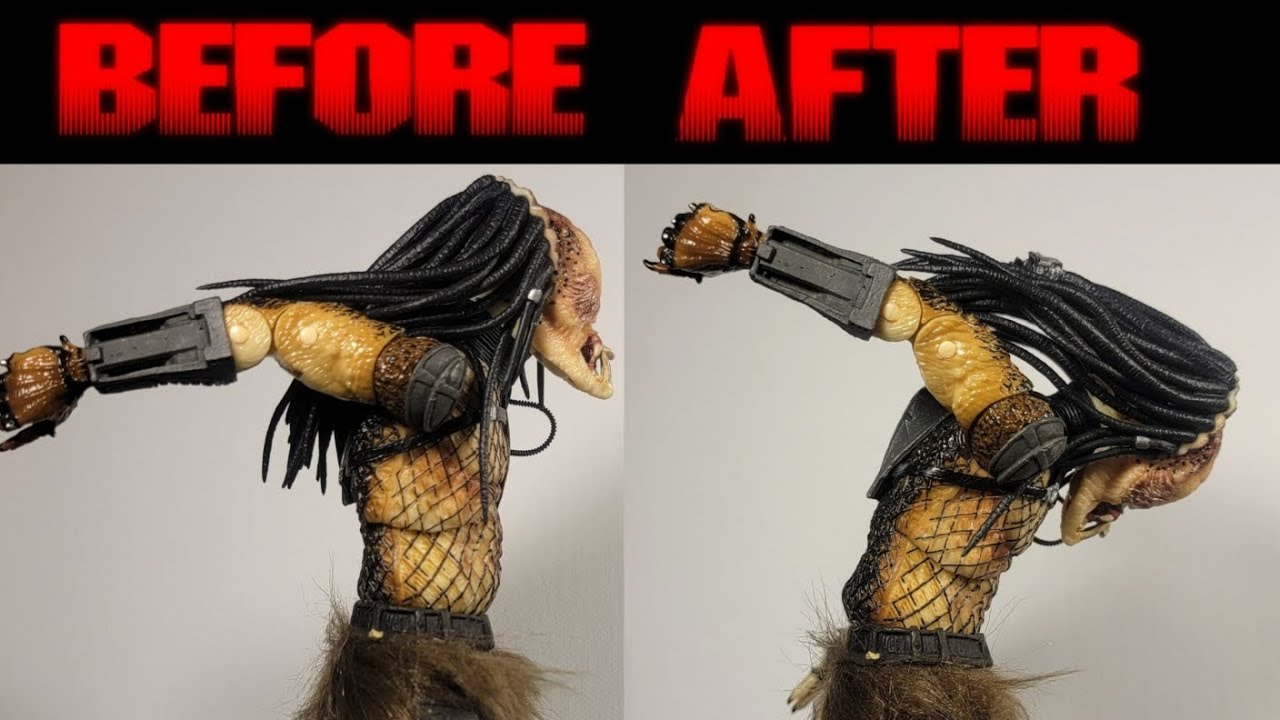 Custom Neca Predator Ab Crunch Articulation Mod
