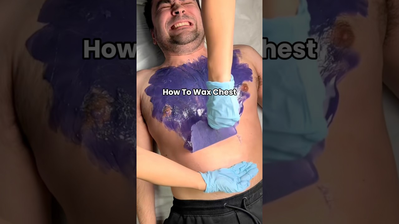 How To Wax Chest At Home 😮