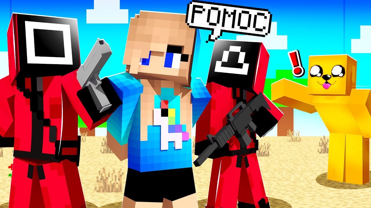 MOJE HOLKA se dostala do SQUID GAME v Minecraftu! @AnnieTka