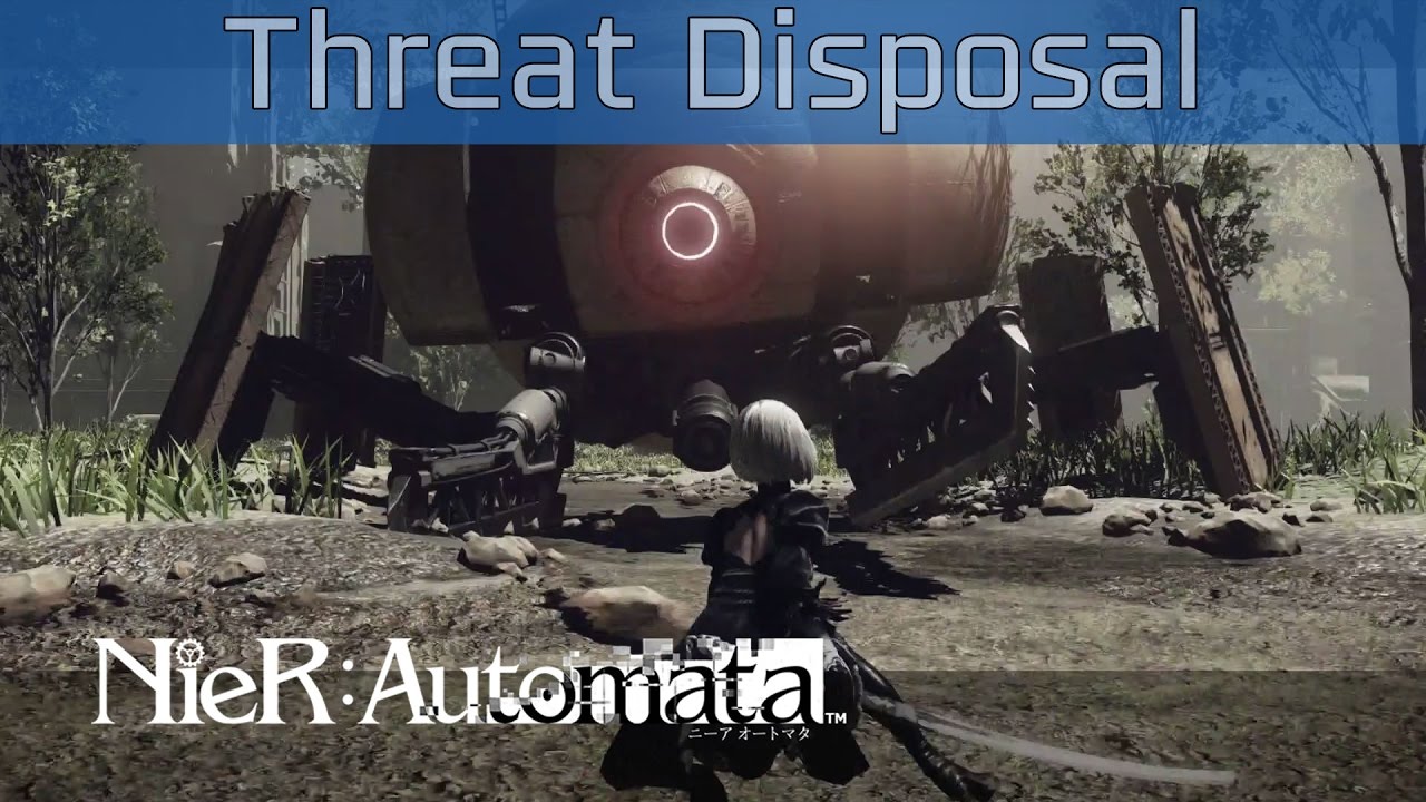 Nier: Automata - Threat Disposal Walkthrough [HD 1080P/60FPS]