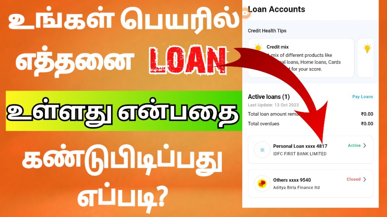 How many loan your name in tamil | Check Lone details tamil