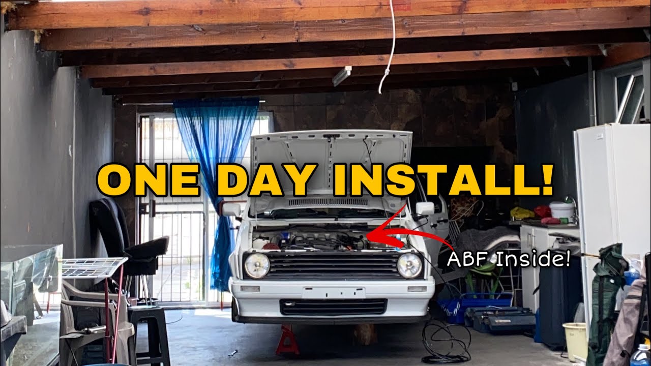 Installing AIRRIDE into an ABF swopped MK1 | Roadtrip with a 200GXI Nissan Sabre